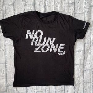 Flag football Wear youth boys size 10 Crewneck short sleeve shirt black